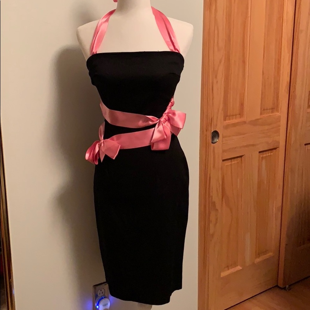 Vintage Bodycon Black Dress